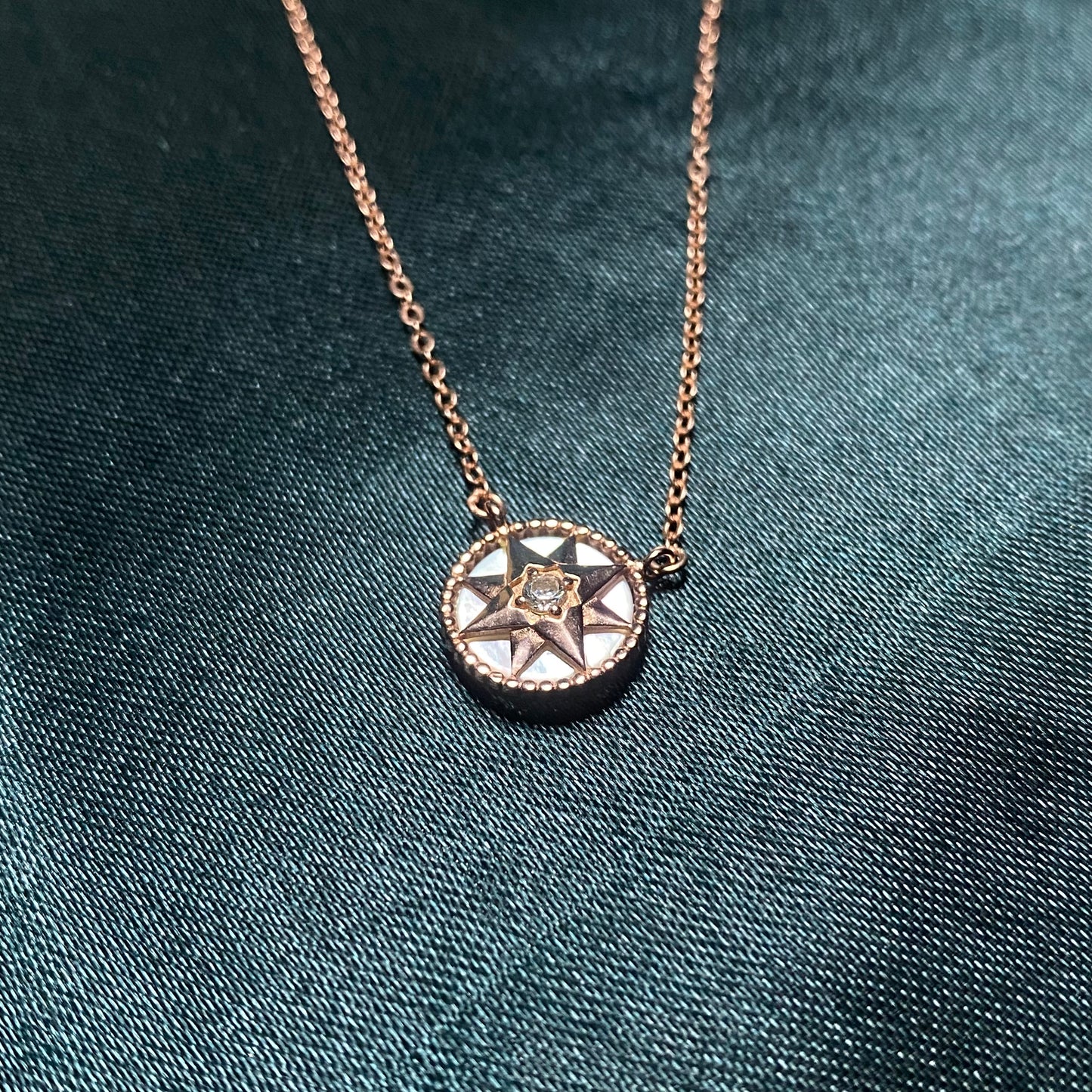 Rose Gold Plated Sun Pendant
