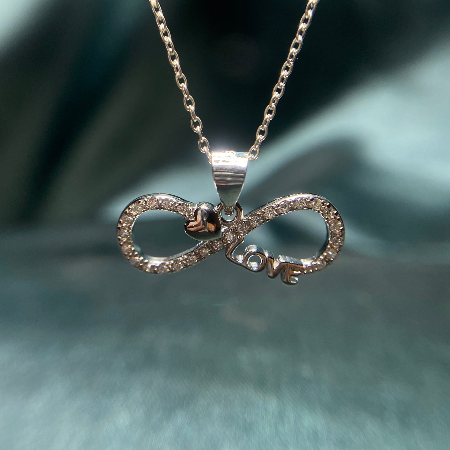 Silver Infinity Love Pendant