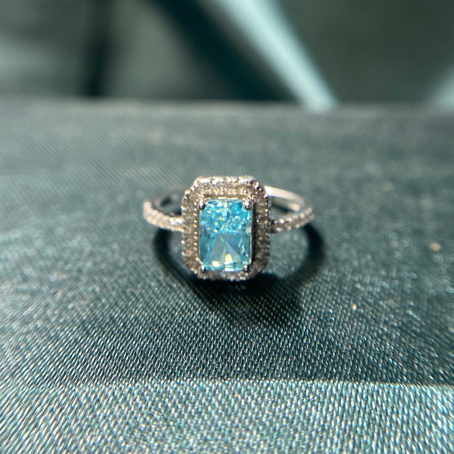 Silver Color Stone Ring