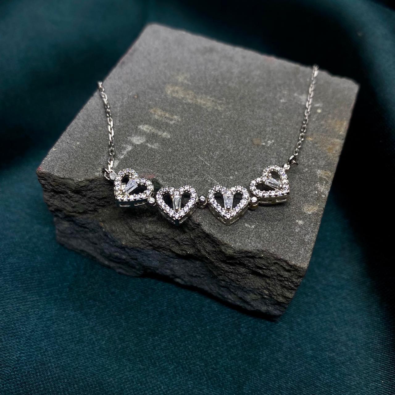 Silver Magnetic Heart Pendant