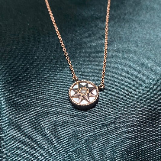 Rose Gold Plated Sun Pendant