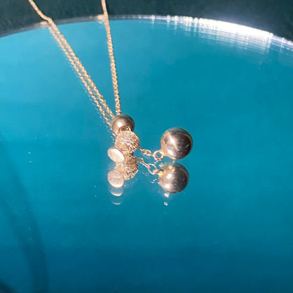 Rose Gold Plated Wine Glass Pendant