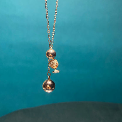 Rose Gold Plated Wine Glass Pendant