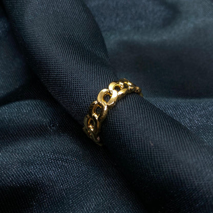 18 KT Gold Plated Cuban Ring