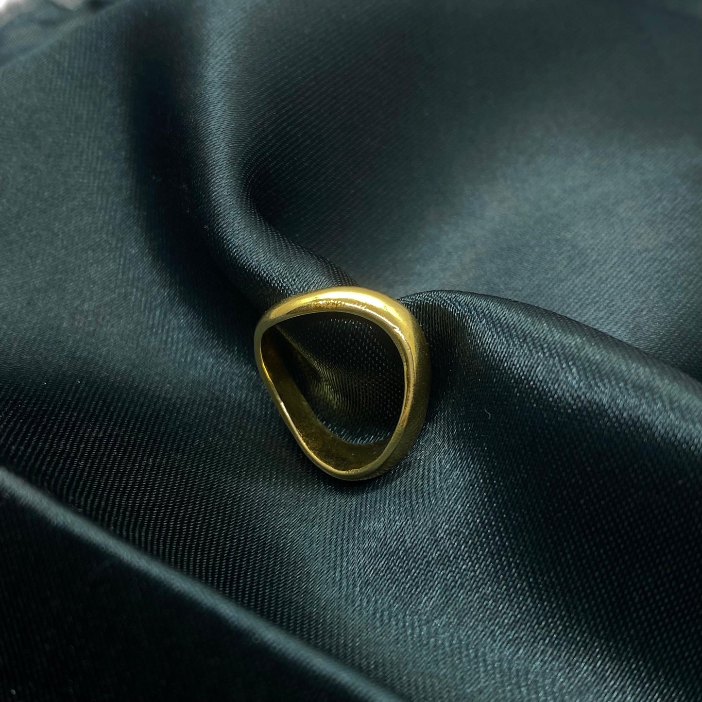 18KT GOLD PLATED WAVE RING