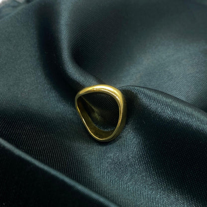 18KT GOLD PLATED WAVE RING