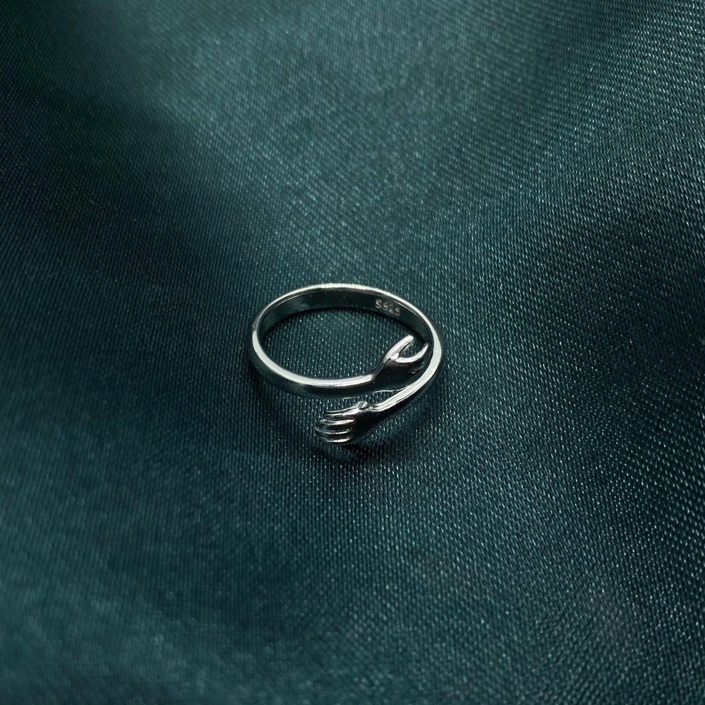 Silver Adjustable Hug Ring