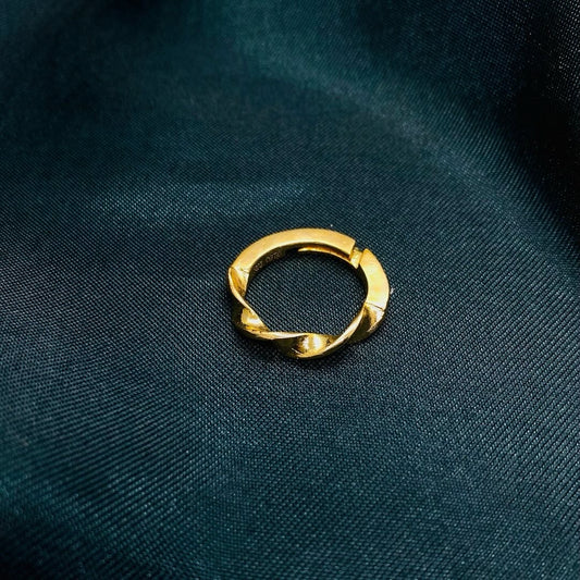 18kt Gold Plated Adjustable Curl Ring