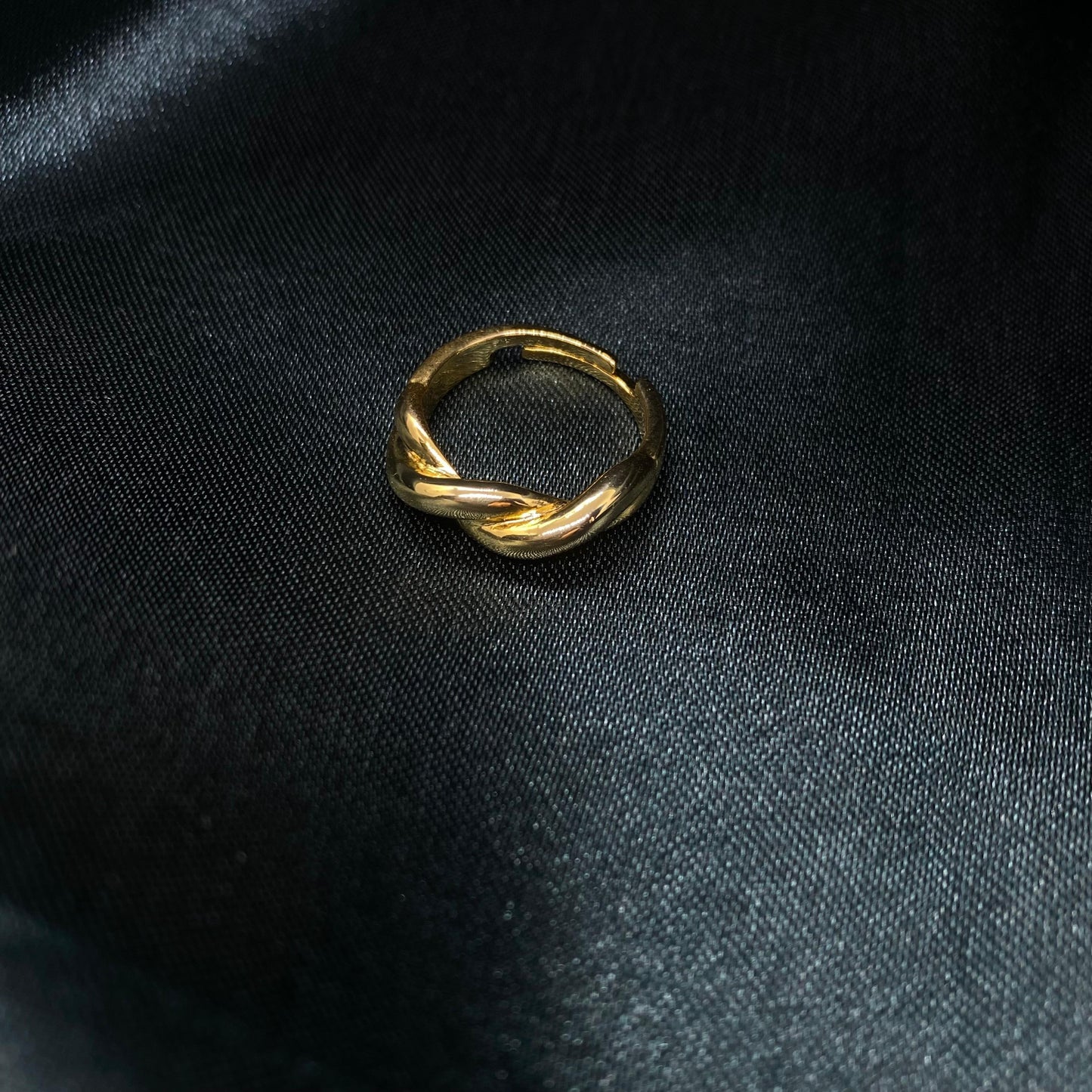 18 KT Gold Plated Adjustable Curl Ring