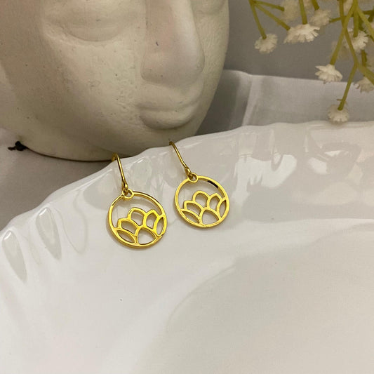 18KT Gold Plated Flower Earrings